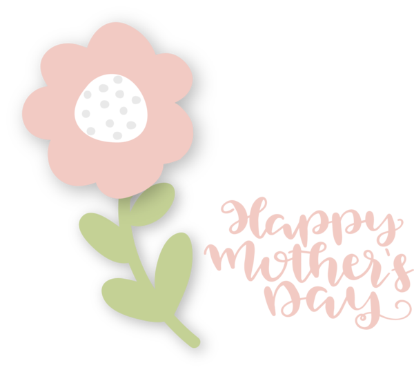 Transparent Mother's Day Floral design Design Font for Happy Mother's Day for Mothers Day