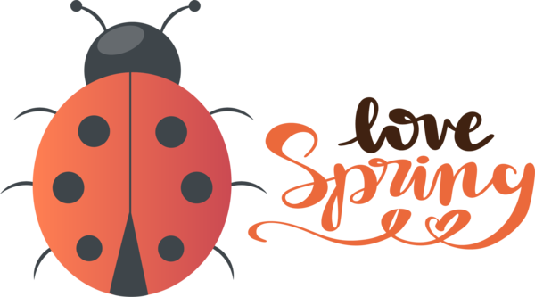 Transparent Easter Cartoon Logo Design for Hello Spring for Easter