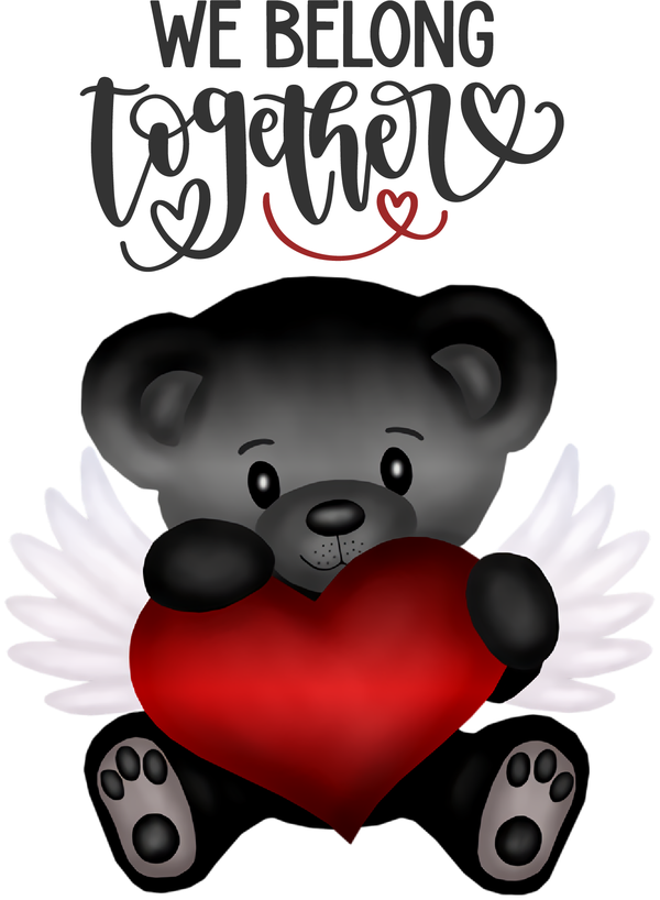 Transparent Valentine's Day GIF Heart Cartoon for Teddy Bear for Valentines Day