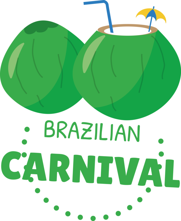 Transparent Brazilian Carnival Leaf Logo Meter for Carnaval do Brasil for Brazilian Carnival