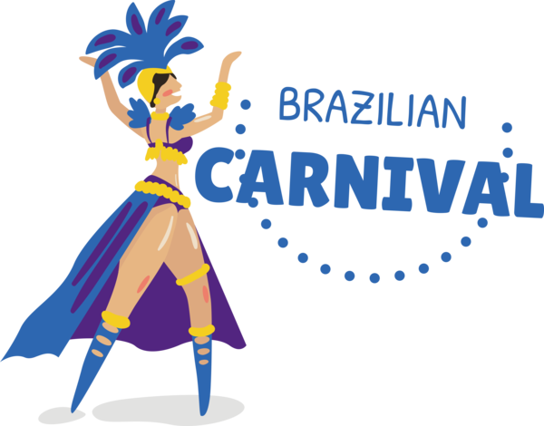 Transparent Brazilian Carnival Cartoon Caricature Drawing for Carnaval do Brasil for Brazilian Carnival