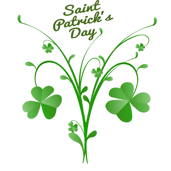 Transparent St. Patrick's Day Design Four-leaf clover Shamrock for Four Leaf Clover for St Patricks Day