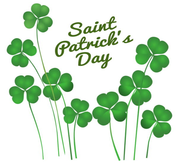 Transparent St. Patrick's Day St. Patrick's Day Shamrock Transparency for Four Leaf Clover for St Patricks Day