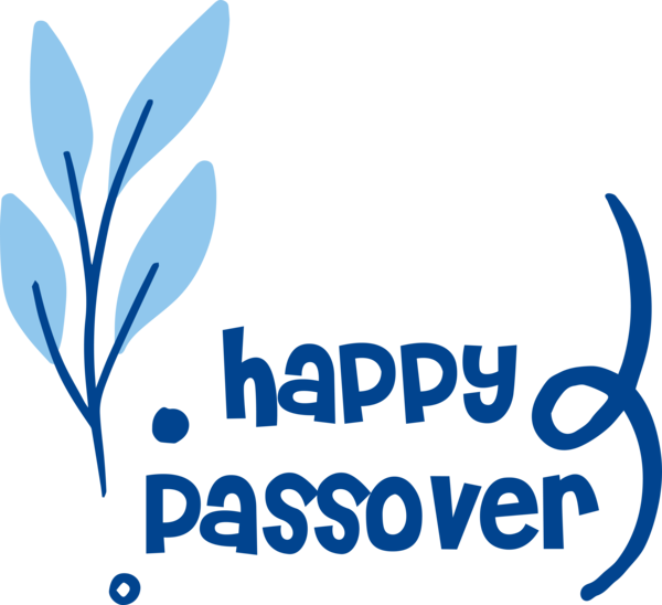 Transparent Passover Logo Leaf Line for Happy Passover for Passover