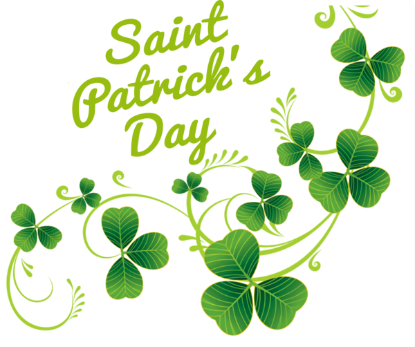 Transparent St. Patrick's Day Shamrock Ireland St. Patrick's Day for Four Leaf Clover for St Patricks Day