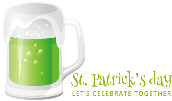 Transparent St. Patrick's Day Coffee Mug Coffee cup for Green Beer for St Patricks Day