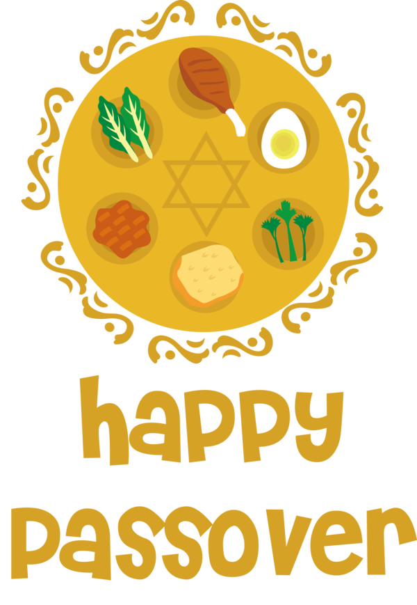 Transparent Passover Digital art  Text for Happy Passover for Passover