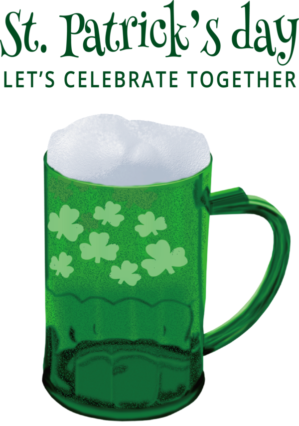 Transparent St. Patrick's Day St. Patrick's Day Shamrock Ireland for Green Beer for St Patricks Day