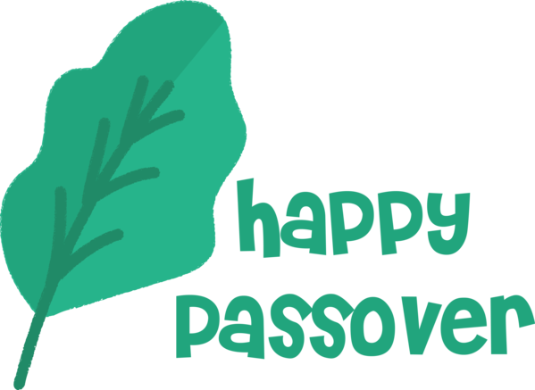 Transparent Passover Human Logo Leaf for Happy Passover for Passover