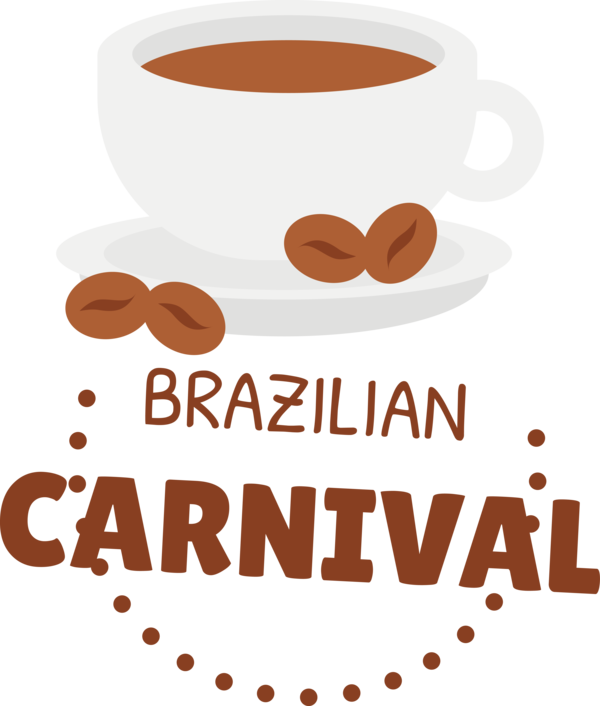 Transparent Brazilian Carnival Instant Coffee Coffee Coffee cup for Carnaval do Brasil for Brazilian Carnival