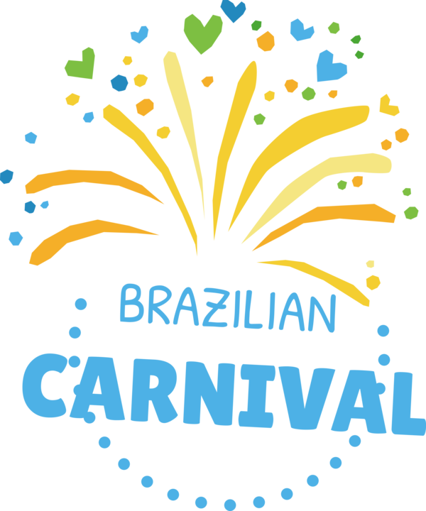Transparent Brazilian Carnival Logo Color Design for Carnaval do Brasil for Brazilian Carnival