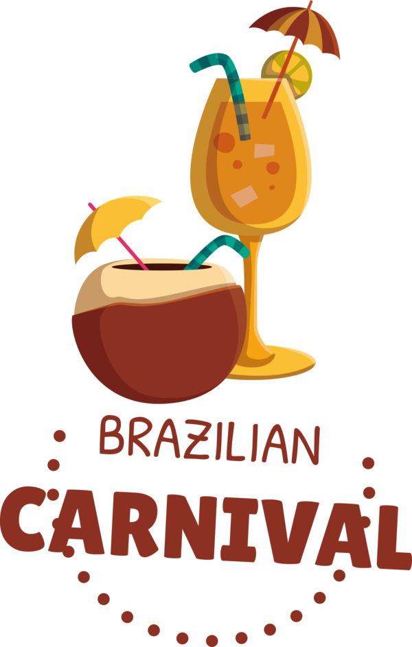 Transparent Brazilian Carnival Logo Text Fruit for Carnaval do Brasil for Brazilian Carnival