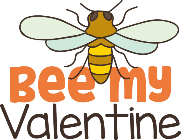 Transparent Valentine's Day Bees Cartoon Honey bee for Valentines Day Quotes for Valentines Day