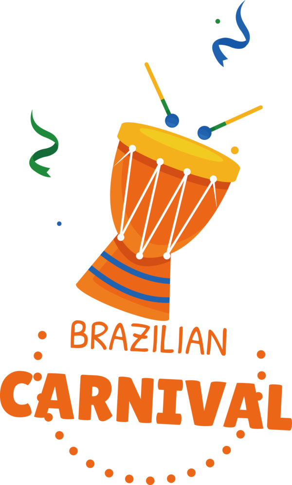 Transparent Brazilian Carnival Design Logo Line for Carnaval do Brasil for Brazilian Carnival