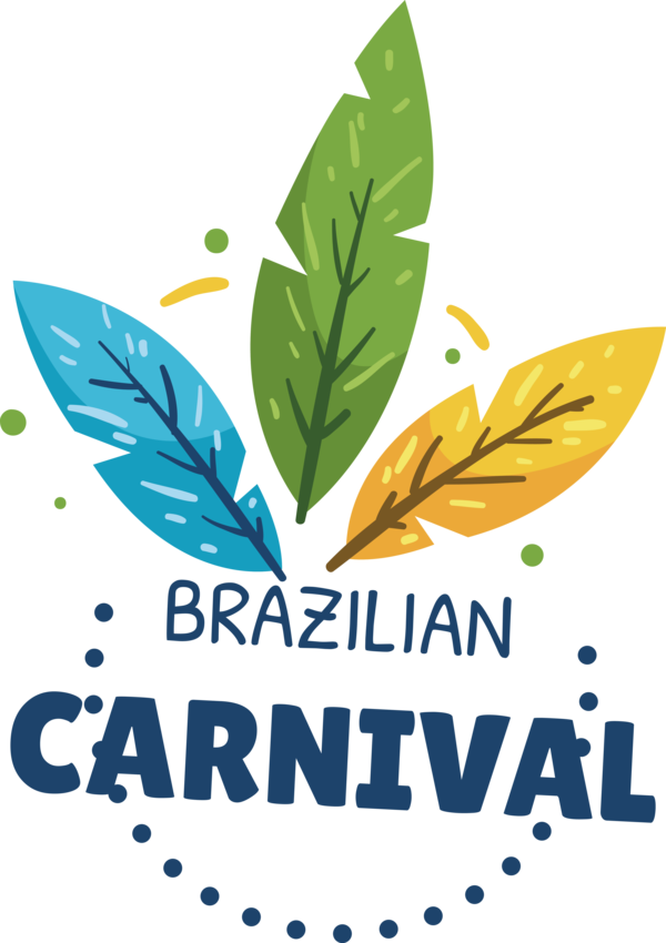 Transparent Brazilian Carnival Leaf Logo Tree for Carnaval do Brasil for Brazilian Carnival