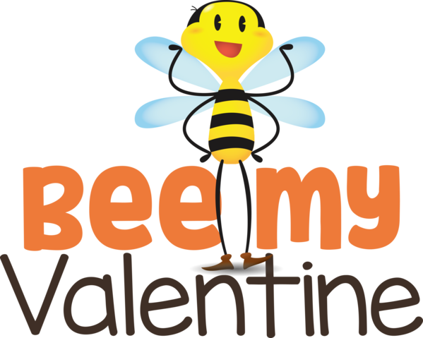Transparent Valentine's Day Bees Logo Cartoon for Valentines Day Quotes for Valentines Day