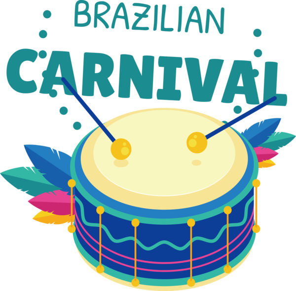 Transparent Brazilian Carnival Line Text Recreation for Carnaval do Brasil for Brazilian Carnival