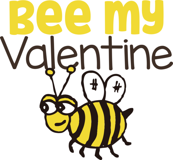 Transparent Valentine's Day Honey bee Bees Insects for Valentines Day Quotes for Valentines Day