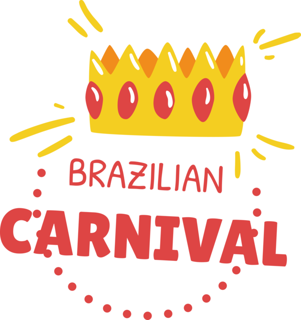 Transparent Brazilian Carnival Logo Commodity Line for Carnaval do Brasil for Brazilian Carnival