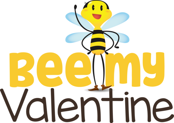 Transparent Valentine's Day Bees Logo Icon for Valentines Day Quotes for Valentines Day