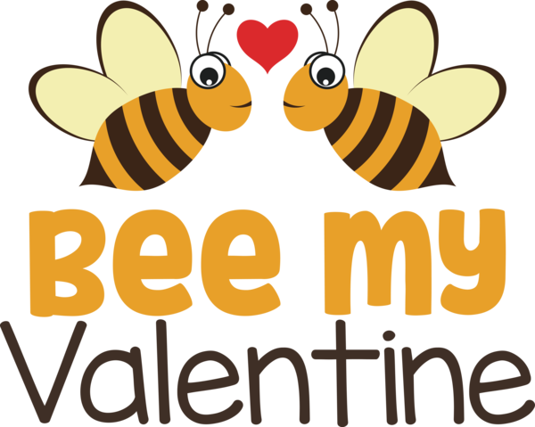Transparent Valentine's Day Bees Western honey bee Insects for Valentines Day Quotes for Valentines Day