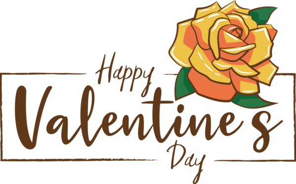 Transparent Valentine's Day Cut flowers Floral design Logo for Valentines for Valentines Day