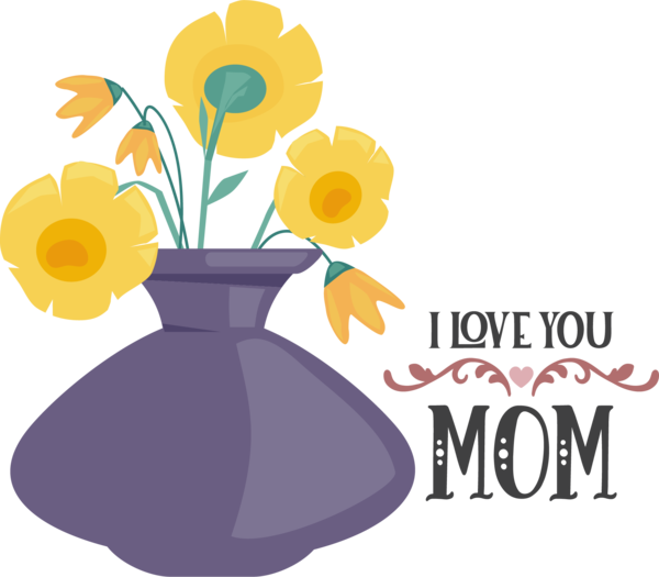 Transparent Mother's Day Design Pixel art Pixel for Love You Mom for Mothers Day