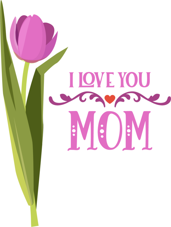 Transparent Mother's Day Mother's Day Daughter Romance for Love You Mom for Mothers Day