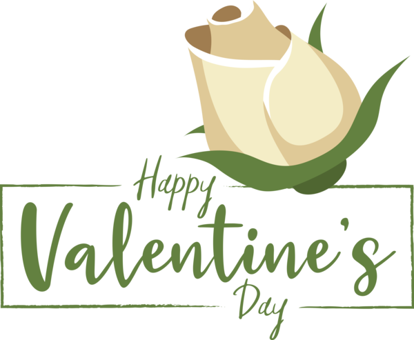Transparent Valentine's Day Flower Logo Leaf for Valentines for Valentines Day