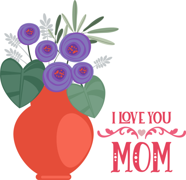 Transparent Mother's Day Mother's Day Tulipas Amarelas Design for Love You Mom for Mothers Day