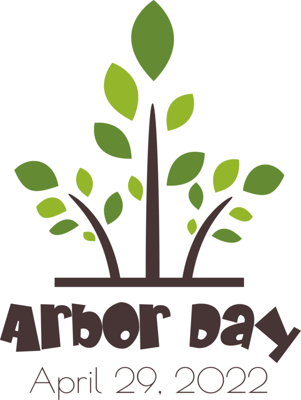 Transparent Arbor Day Logo Leaf Line for Happy Arbor Day for Arbor Day