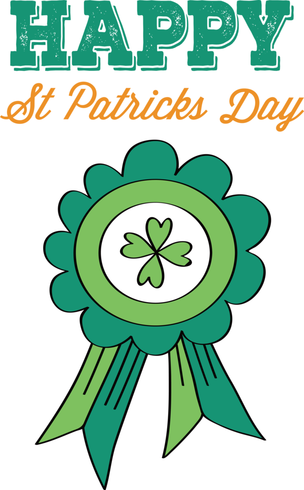 Transparent St. Patrick's Day Leaf  Floral design for Saint Patrick for St Patricks Day