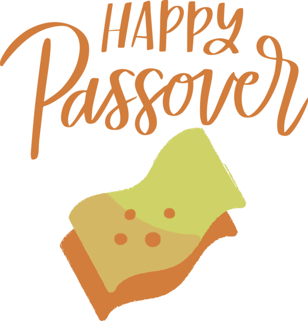 Transparent Passover Logo Line Yellow for Happy Passover for Passover