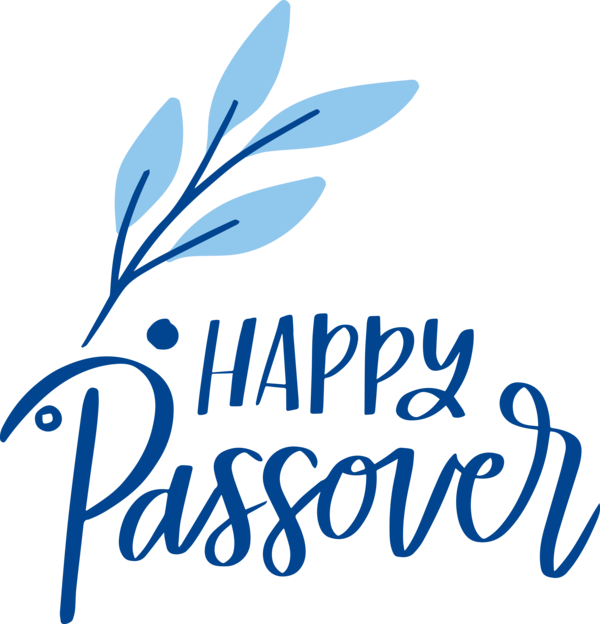 Transparent Passover Logo Line Black for Happy Passover for Passover