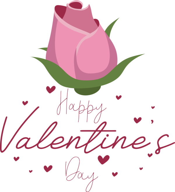 Transparent Valentine's Day Floral design Flower Logo for Valentines for Valentines Day