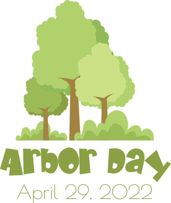 Transparent Arbor Day Tree Christmas Tree Painting for Happy Arbor Day for Arbor Day