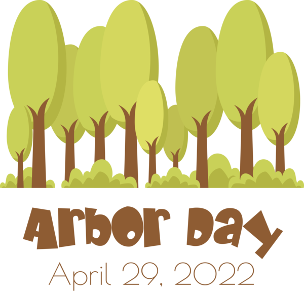 Transparent Arbor Day Leaf Palms Design for Happy Arbor Day for Arbor Day