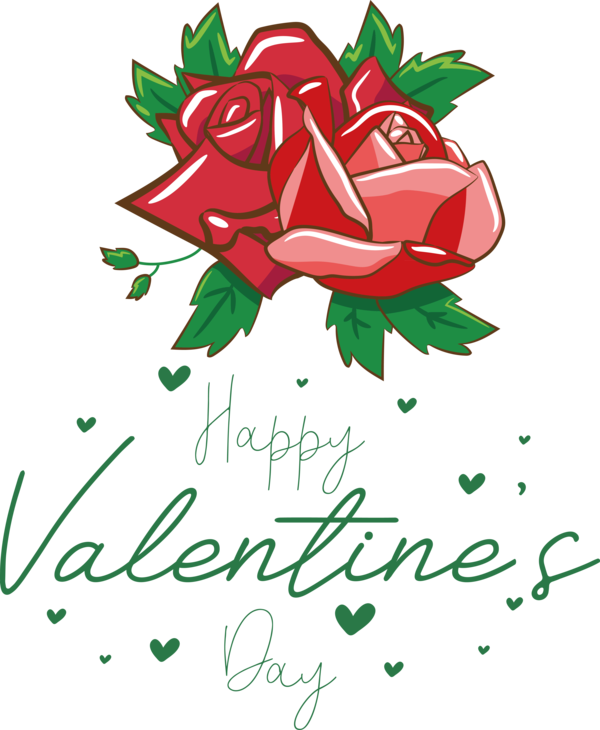 Transparent Valentine's Day Floral design Flower Rose for Valentines for Valentines Day