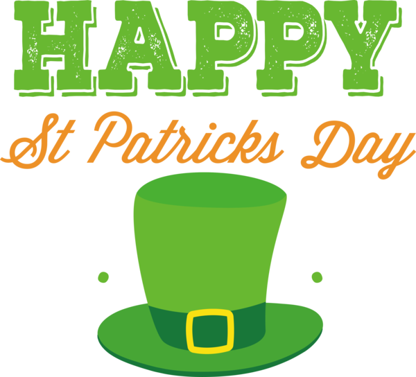 Transparent St. Patrick's Day Logo Design Symbol for Saint Patrick for St Patricks Day