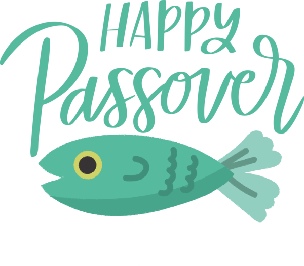 Transparent Passover Logo Text Green for Happy Passover for Passover