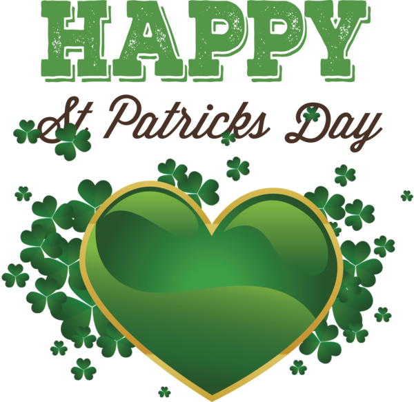 Transparent St. Patrick's Day St. Patrick's Day Valentine's Day Shamrock for Saint Patrick for St Patricks Day