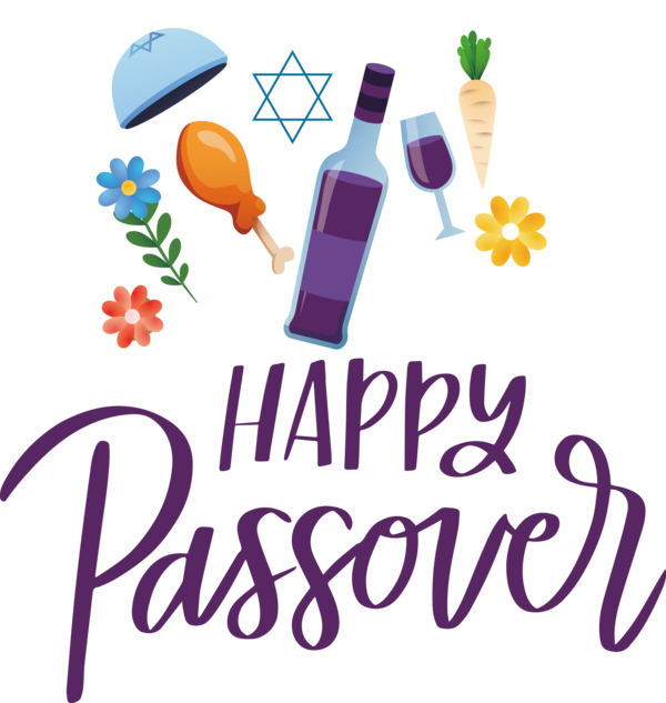 Transparent Passover Drawing Icon Design for Happy Passover for Passover