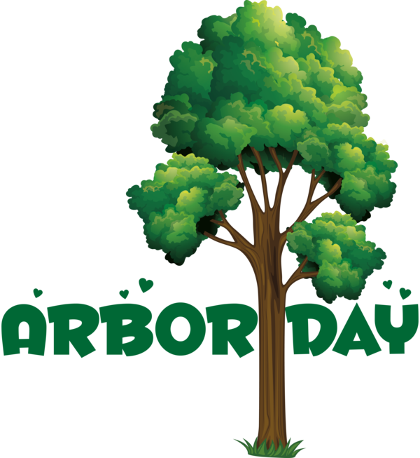 Transparent Arbor Day Tree Tree planting Branch for Happy Arbor Day for Arbor Day