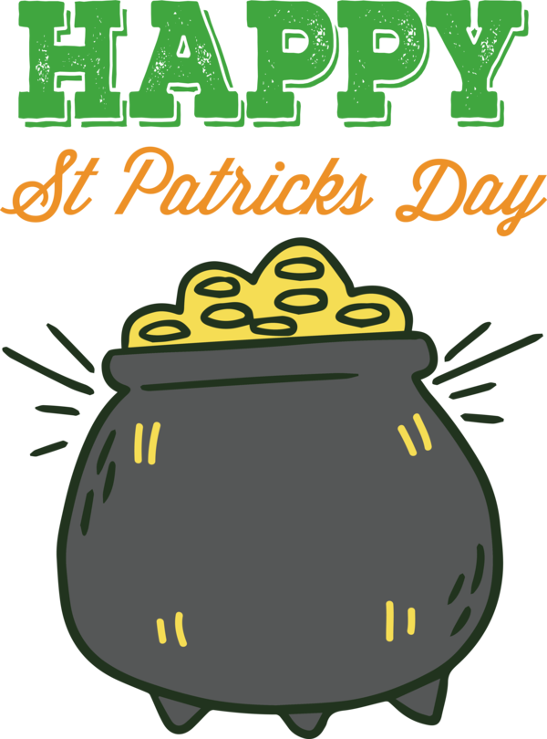 Transparent St. Patrick's Day Leaf Cartoon Text for Saint Patrick for St Patricks Day