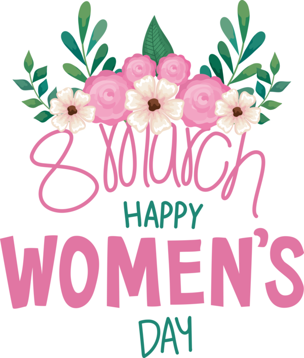 Transparent International Women's Day 2021 Logo Design for Women's Day for International Womens Day