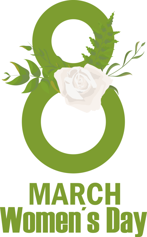 Transparent International Women's Day Floral design Design Logo for Women's Day for International Womens Day