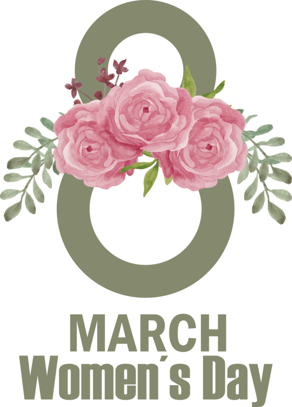 Transparent International Women's Day Symbol Design Sign for Women's Day for International Womens Day
