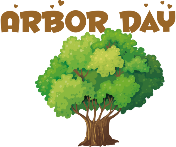 Transparent Arbor Day Tree Shade tree Cartoon for Happy Arbor Day for Arbor Day