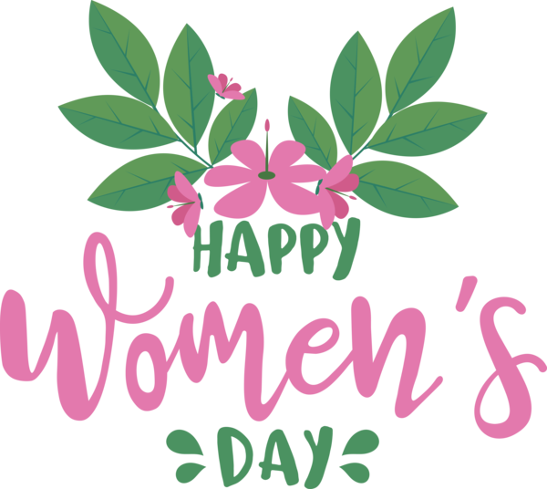Transparent International Women's Day Leaf Flower Logo for Women's Day for International Womens Day