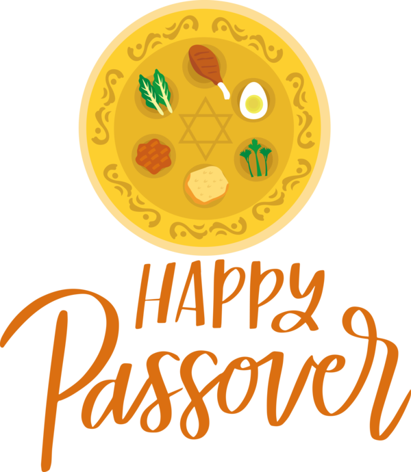 Transparent Passover Logo Yellow Fruit for Happy Passover for Passover